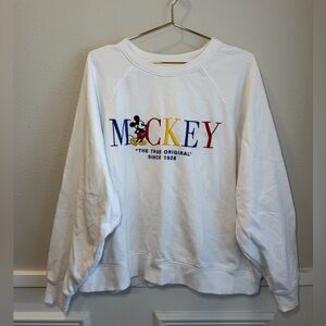 White Mickey Mouse Sweatshirt
